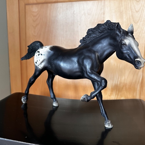 Vintage Breyer Running Stallion Black Appaloosa #127 - Picture 2 of 15